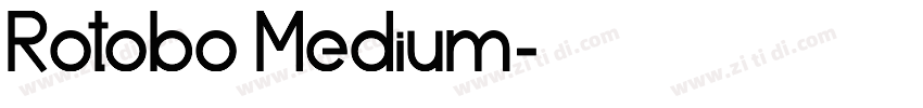 Rotobo Medium字体转换